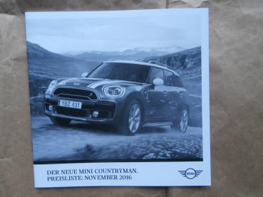 Mini Countryman F60 Cooper ALL4 +S +D +SD November 2016 NEU