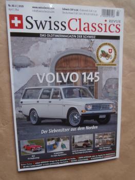 Swiss Classics Revue Nr.66 2/2018 Volvo 145, MGA Kaufberatung,Dodge D8 Langentahl Cabriolet,