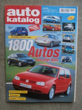 ams Autokatalog Modelljahr 1998 Z3 Coupé E36/8,A-Klasse,M-Klasse,Corvette,Alfa 156,smart,Astra,Corvette