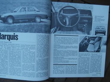 auto revue 8/1975 Vauxhall Chevete,Peugeot 604,BMW 318,318 320 320i E21,Fiat 128 3P,Austin 18/22,