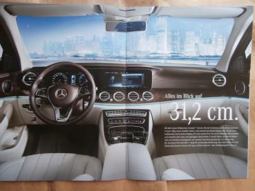 Mercedes Benz E-Klasse T-Modell BR213 Masterpiece of Intelligence Sonderprospekt 9/2016 NEU