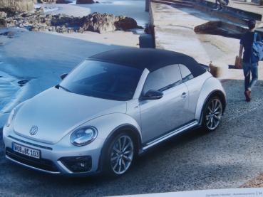 VW Beetle Cabriolet Typ 5C +R-Line +Exclusive November 2017 Prospekt NEU