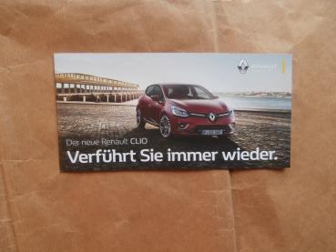Renault Clio neues Modell Flyer September 2016 NEU