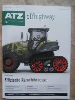 ATZ offhighway 11/2017 Effizeiente Agrarfahrzeuge,Hochintegrierte Abgasnachbehandlungssysteme,