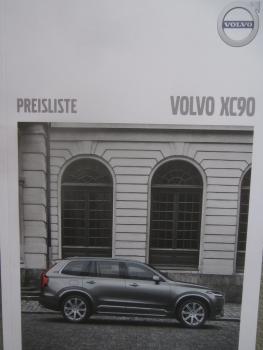 Volvo XC90 T5 AWD T6 AWD T8 Twin Eingine AWD D4 D5 AWD Preisliste 13.September 2017+R-Design