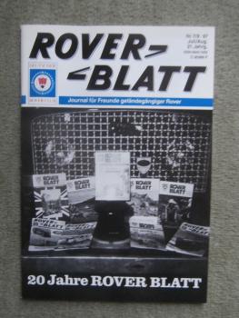 Rover Blatt Nr.7/8 1997 20 Jahre Heft,Leistungssteigerung am 300 Tdi,