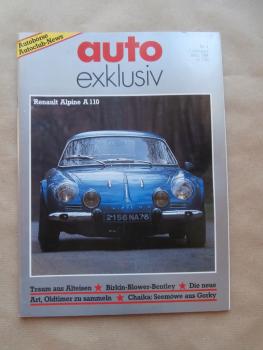 auto exklusiv 3/1984 Renault Alpine A110,Chaika GAZ 14, Enzmann Revival,NSU Ro 80,