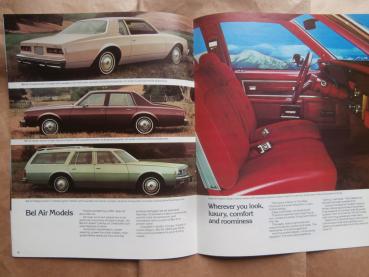 Chevrolet 1979 Caprice Classic, Impala and Bel Air Prospekt September 1978 Engische Sprache