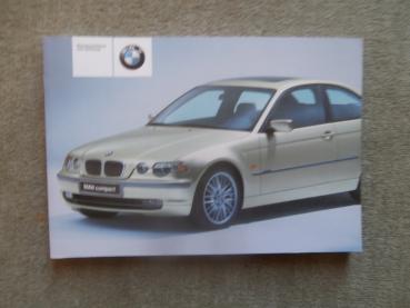 BMW 316ti 325ti E46 Compact Handbuch August 2001