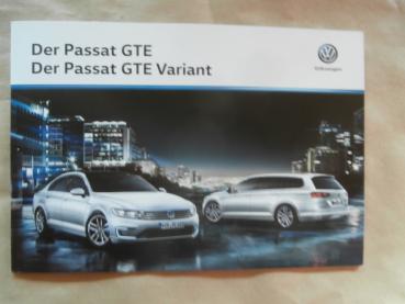 VW Passat GTE & Variant Prospekt Oktober 2016