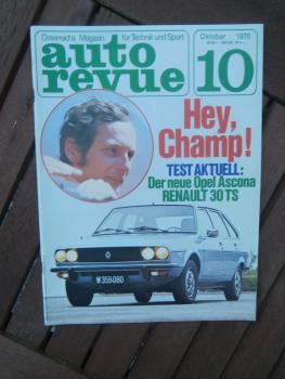 auto revue 10/1975 Opel Ascona 1.9,Renault 30TS,Opel Kadett GT/E,Jaguar XJ-S,Simca 1307/1308,