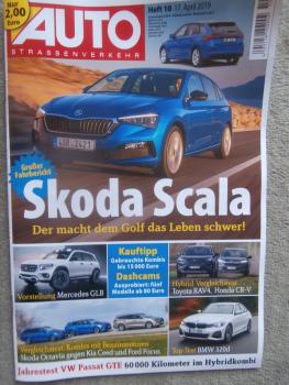 Auto Strassenverkehr 10/2019 Skoda Scala, RAV4 vs. CR-V,BMW 320d G20,Jahrestest VW Passat GTE (B8),