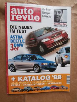 auto revue 3/1998 BMW E46, Neon 1.8LX,Jeep Grand Cherokee Limited,Mazda 626 Kombi, Patrol GR Hardtop S,Astra,