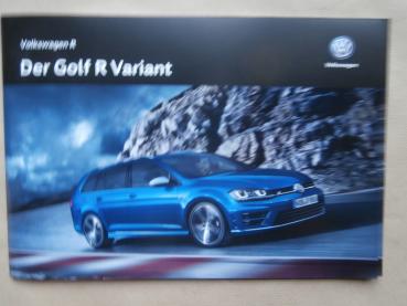 VW Golf7 R Variant Prospekt Mai 2016 NEU