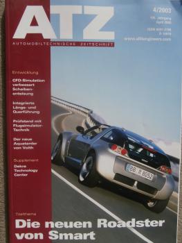 ATZ 4/2003 Smart Roadster,Mazda2,Innovative Fahrzeugantriebe