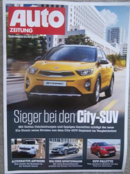 Auto Zeitung 12/2018 Kia Stonic 1.0T-GDI 2WD vs. Duster TCe 125 2WD vs. EcoSport 1.0 vs. Kona 1.0T-GDI vs. Tivoli 1.6e-XGi160 2WD