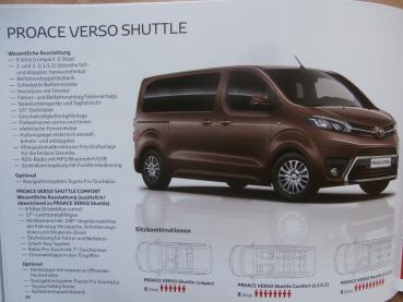 Toyota Proace Verso Prospekt September 2016 +Preisliste NEU