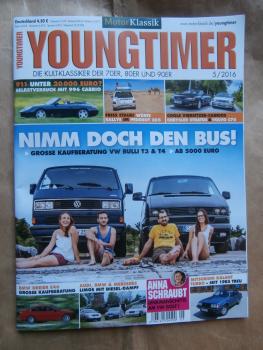 Motor Klassik Youngtimer 5/2016 Stratus Cabrio vs. C70,Porsche 996 Cabriolet, VW T3 & T4 Kaufberatung,