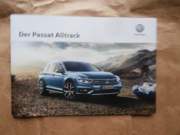 VW Passat Alltrack Typ 3G B8 Prospekt Oktober 2016 +Preisliste NEU