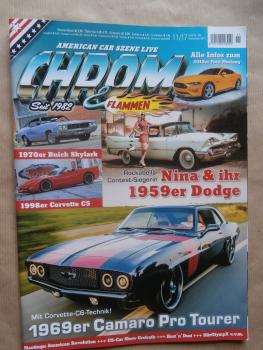 Chrom & Flammen 11/2017 2018er Ford Mustang,59er Doge Coronet,66er Ford Mustang Convertible,69er Camaro Pro Touring Z06