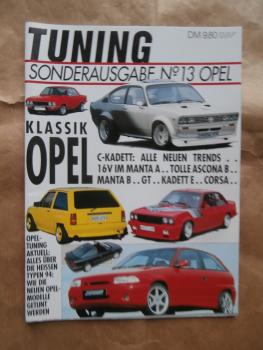 Tuning Sonderausgabe Opel Nr.13 Ascona B, Astra F,Calibra,Kadett City,Corsa,GT,Kadett C,Kadett E,Manta A,B,Monterey