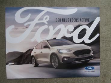 Ford Focus Active Oktober 2018 92kw 110kw 134kw 88kw Diesel Benzin