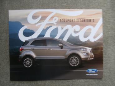 Ford Ecosport Titanium X 92kw 103kw +Diesel 1.5l EcoBlue Katalog 10/2018