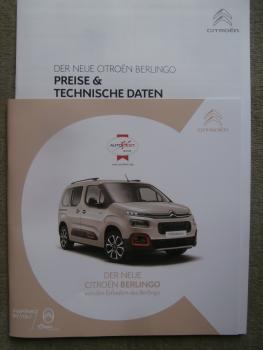 Citroen Berlingo Pure Tech 110 BlueHDi 100 130 Prospekt Januar 2019+Preisliste