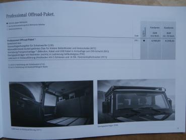 Mercedes Benz G-Klasse G350d Professional W463 Juni 2016 NEU Preisliste