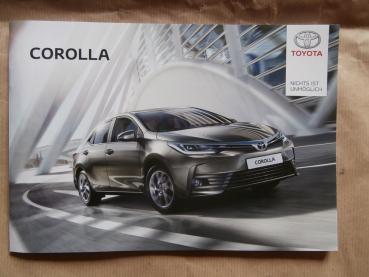 Toyota Corolla E170 +Edition +Executive Prospekt +Preisliste März 2017