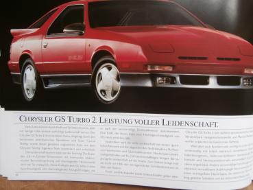 Chrysler Prospekt ES +Shelby LeBaron GS Turbo Voyager 1/1989