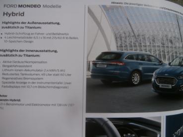 Ford Mondeo 5-türer Turnier +Atkins Motor Benzin Diesel Februar 2019