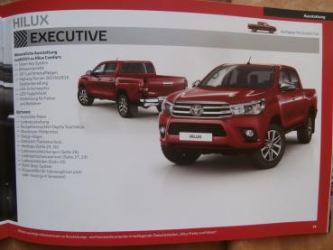 Toyota Hilux Duty +Comfort +Executive Single Cab Extra Cab Double Cab Prospekt August 2016