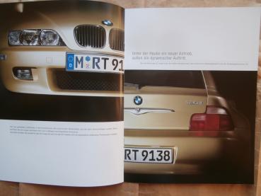 BMW Z3 coupé roadster 3.0i Prospekt März 2000 NEU Rarität