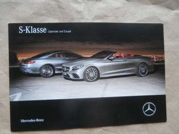 Mercedes Benz S-Klasse Coupé & Cabrio BR217 S450 S560 +4Matic S63 S65 AMG Oktober 2017