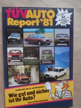 Tüv Auto Report 1981 Sicherheitsanalyse 84 Modelle mit Betriebskosten