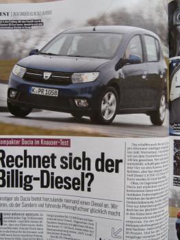 AutoBild 13/2017 Mercedes Benz E200d BR213 TAXI,Bugatti Chiron, Volvo V70,Golf 1.5TSI vs.A3 Sportback 1.4TSI