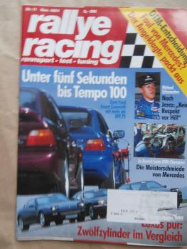 rallye racing 11/1994 BMW 850CSI E31 vs. 456GT vs. XJS Coupé,Cinquecento Sporting, A4 1.8T,Steinmetz Corsa B,
