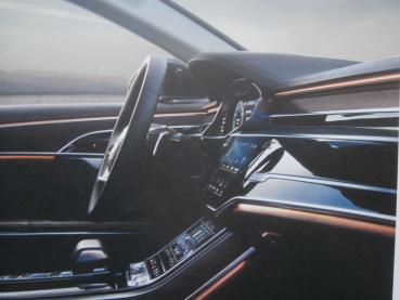 Audi A8 Typ 4N Sanduhr Prospekt September 2017 Vorstellung VIP Rarität NEU