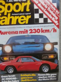 Sportfahrer 1/1983 BMW 535i E28 AHG,Talbot Matra Murena,Dauertest Alfetta .2.0,Kadett von Mich und Manzel