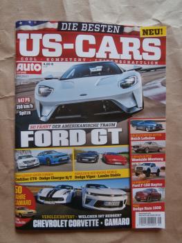 Auto Zeitung US-Cars 1/2017 Ford GT,Westside Msutang, F-150 Raptor,Dodge Ram 1500,Corvette vs. Camaro,