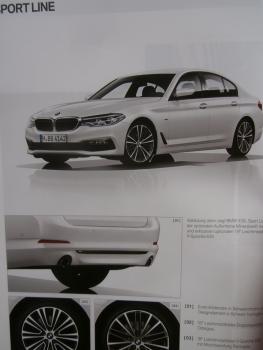 BMW 530i 540i M550i +xDrive 520d 520dEDE 530d G30 Limousine Preisiste Oktober 2016