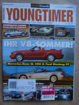 Youngtimer 3/2018 Cayenne Kaufberatung, Audi 100 Avant Typ43 vs. Opel Rekord,SL500 vs. Mustang GT Cabriolet,W202