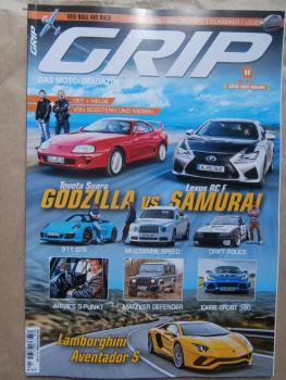 grip das Motormagazin 2/2017 Toyota Supra vs. Lexus RC F, Mulsanne Speed,911 GTS, Matzker Defender,Exige Sport 380,