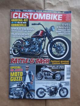 Custombike 6/2011 Harley-Davidson Switchback,Suzuki M 1800R,Honda CB900 F, Yamaha Scooter,Triumph Bonneville