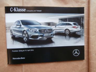Mercedes Benz C-Klasse Limousine & T-Modell BR205 15.4.2016