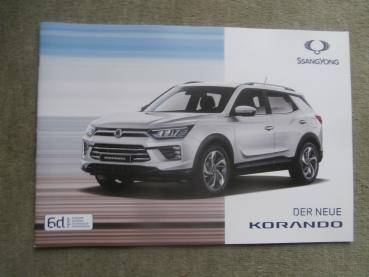 SsangYong Korando 1.5T-GDI 120kw 1.6e-XDi Diesel 100kw 2WD 4WD Prospekt Oktober 2019+Preise