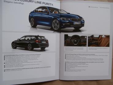 BMW 3er Limousine F30 +Touring F31 Edition Luxury Sport Line Shadow +M Sport Shadow September 2017