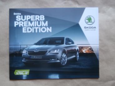 Skoda Superb Typ 3V Premium Edition Prospekt Februar 2018