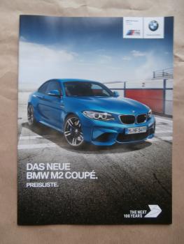 BMW M2 Coupé F87 Juli 2016 NEU